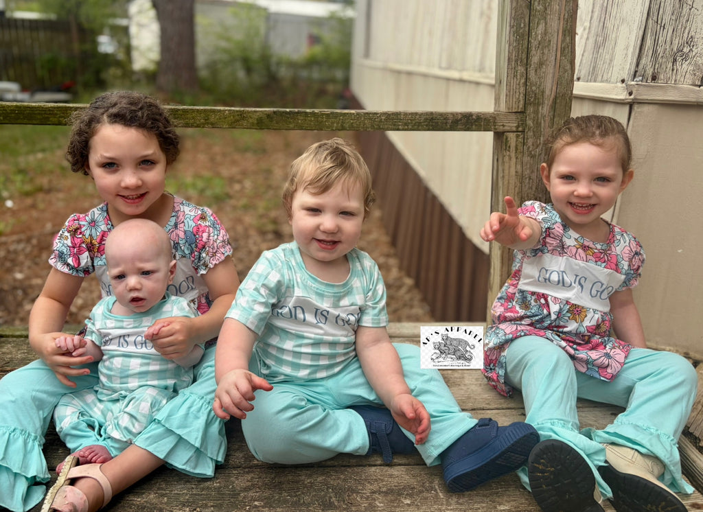 God is Good Baby Boy Romper